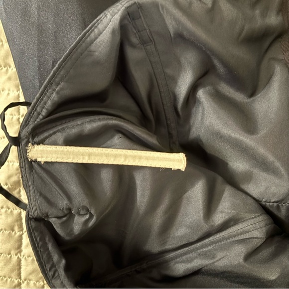 Vintage Size 22 Jordan Midnight Blue Navy Strapless Gown Prom Black Tie Beaded - Picture 6 of 8